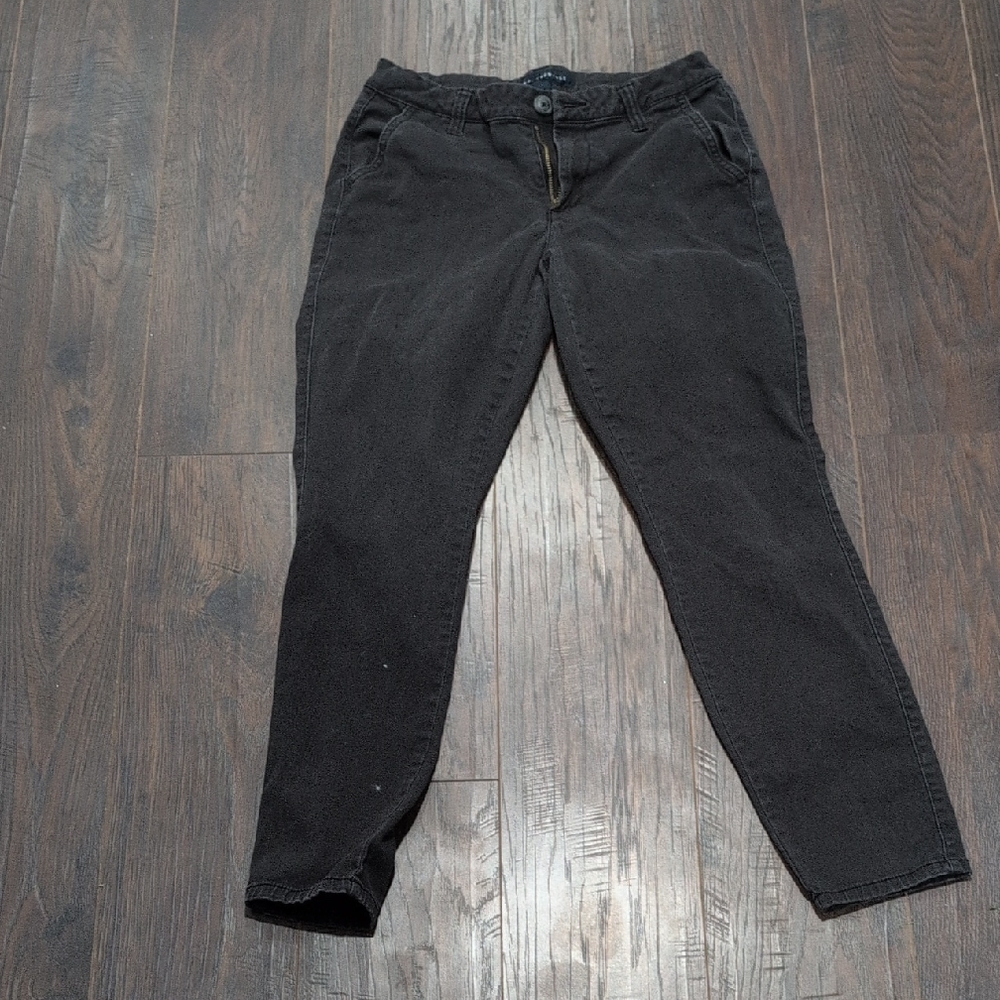 Aeropostale Black Women's Casual Tapered Trousers
